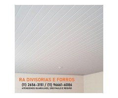 Divisoria em Guarulhos-SP eucatex drywall forro isopor pvc vidro divisorias usadas