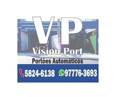 Portões Automáticos em Chapa de Aço Lambril - Vision Port
